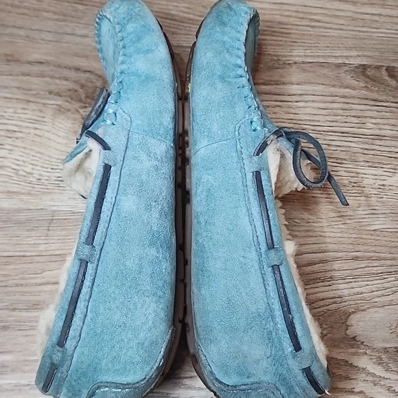 Ugg Dakota Atlantic Slippers Australia Womens Loafer  Aqua Teal Moccasin - Picture 5 of 16